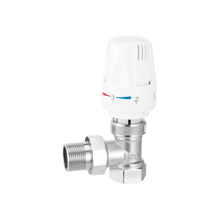 Válvula de controle de temperatura do tipo de ângulo automático de latão